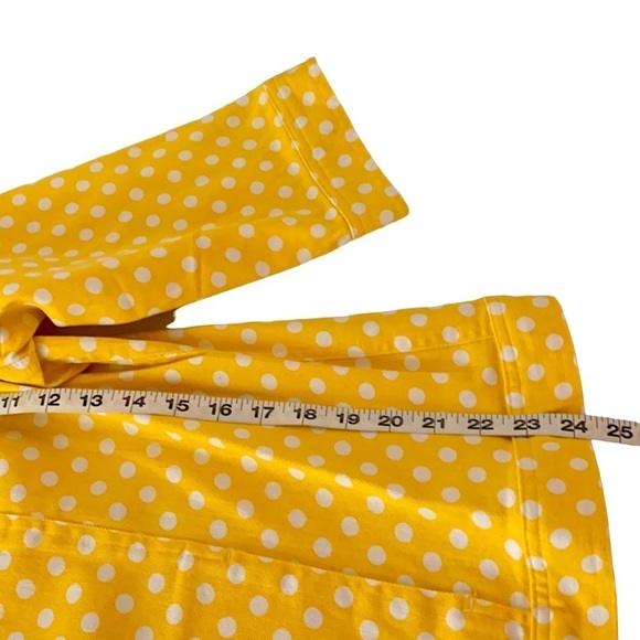 Christopher & Banks Yellow Polka Dot Button-Up Jacket – Sunshine Retro XL ☀️✨ - Picture 6 of 7
